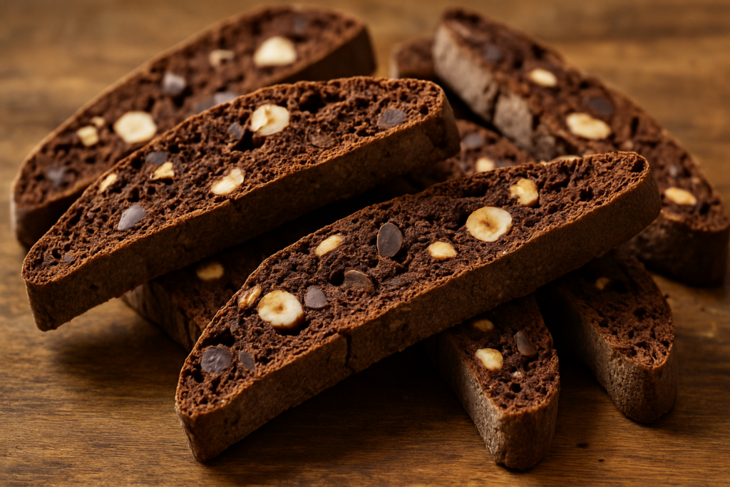 Chocolate and Hazelnut Biscotti
