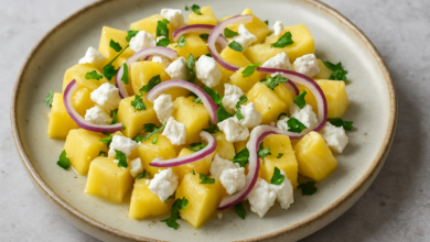 Pineapple and Feta Salad