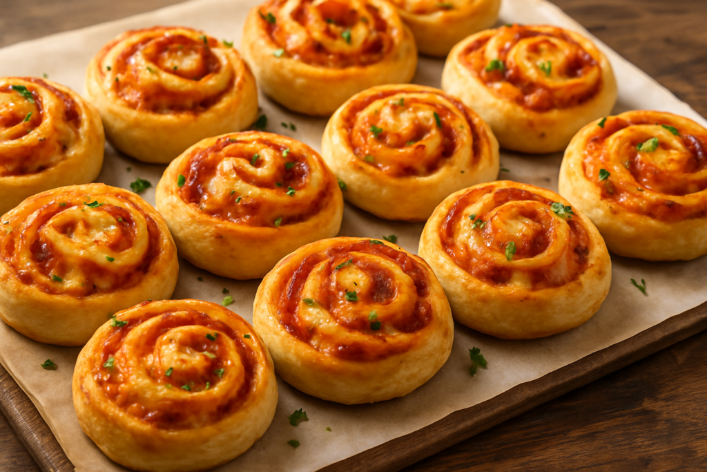 Pizza Rolls with Spicy Aromatic Oil