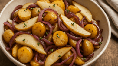 Potato, Pear, and Onion Salad