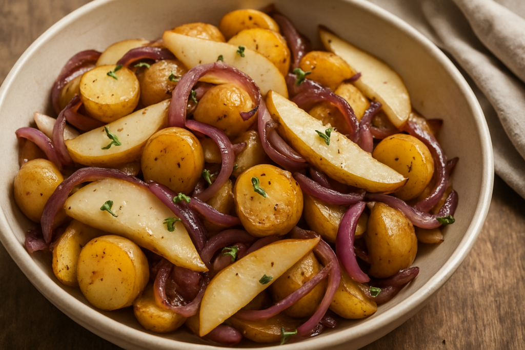Potato, Pear, and Onion Salad